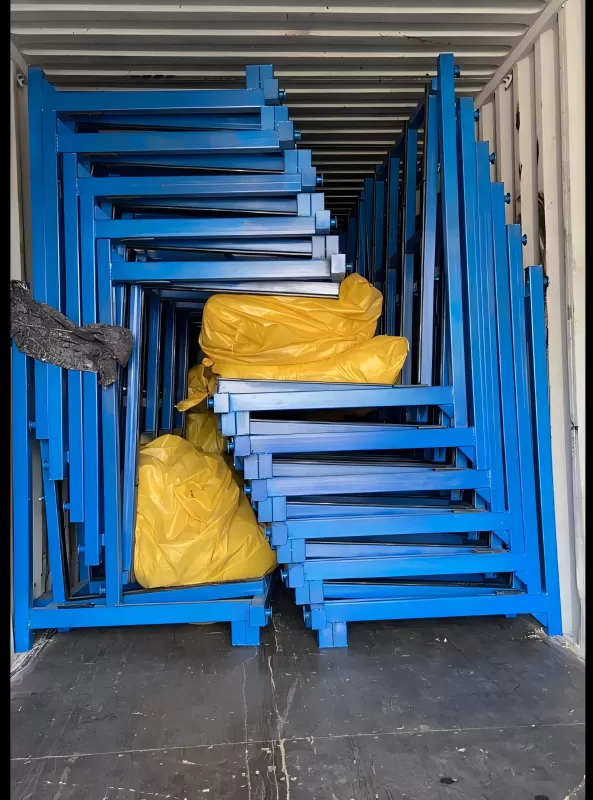 L Frame Glass Storage Rack