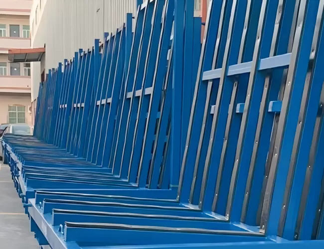 L Frame Glass Storage Rack