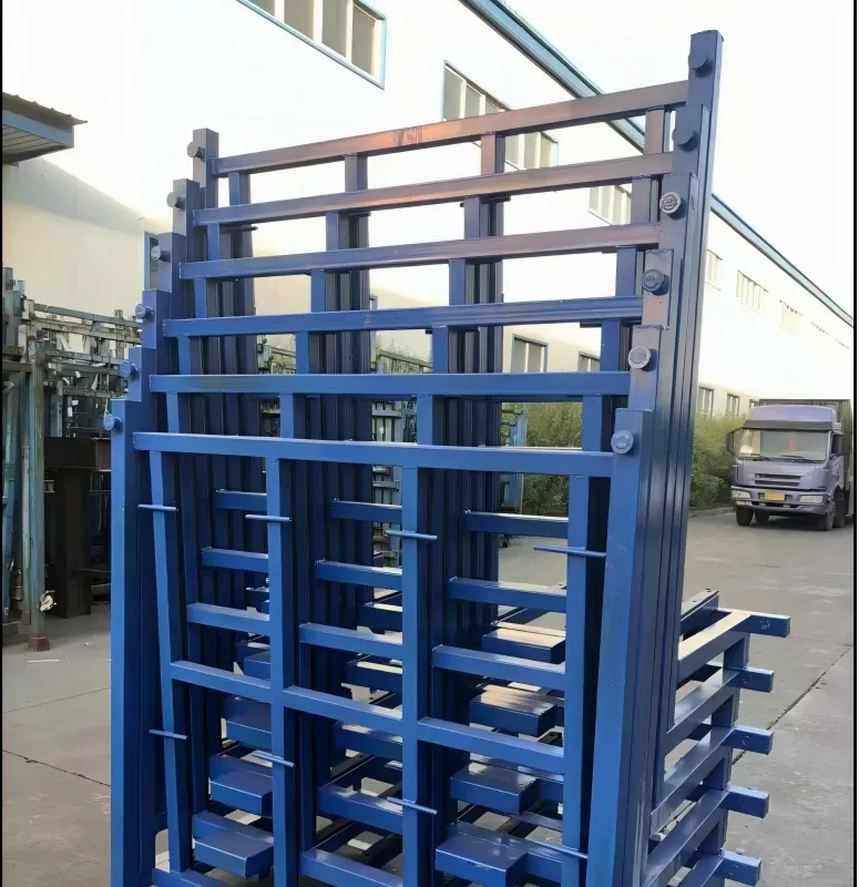 L Frame Glass Storage Rack