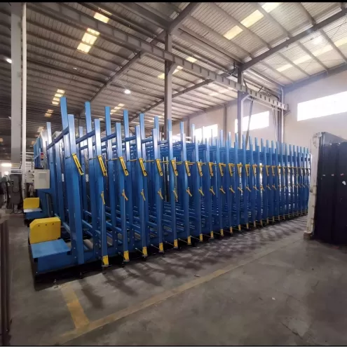 Electrical glass storage rack