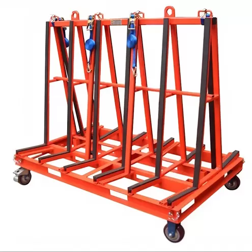A frame glass trolley