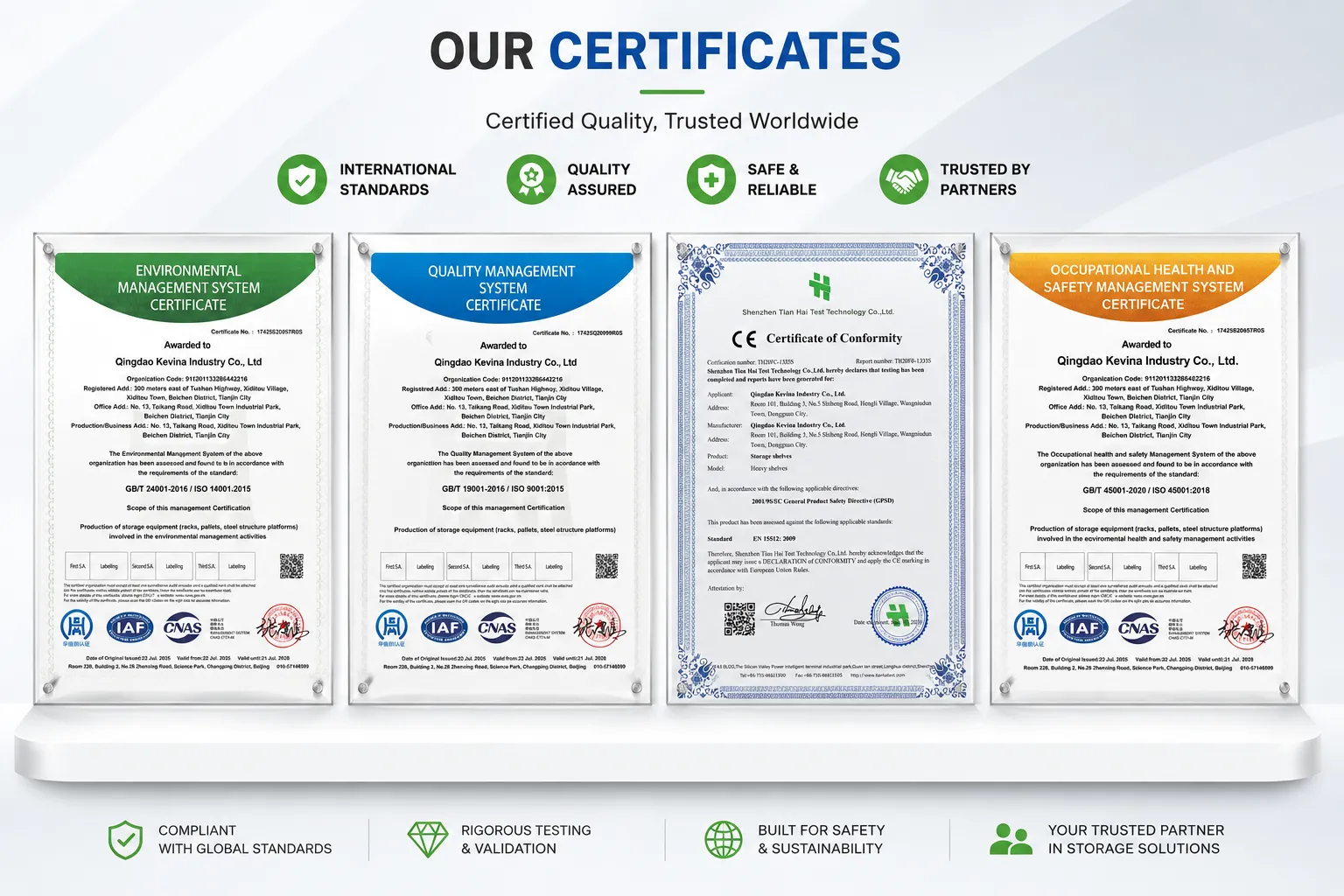 Quality Assurance & Certifications